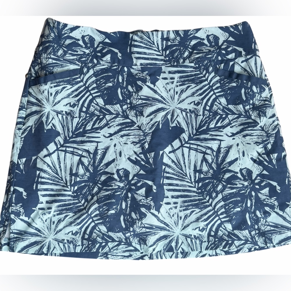 Hagen ladies blue Golf stretch pocketed skort skirt size XL